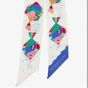 NWT Silk Kate Spade Rainbow Fish Twilly ~ SOLD OUT online!